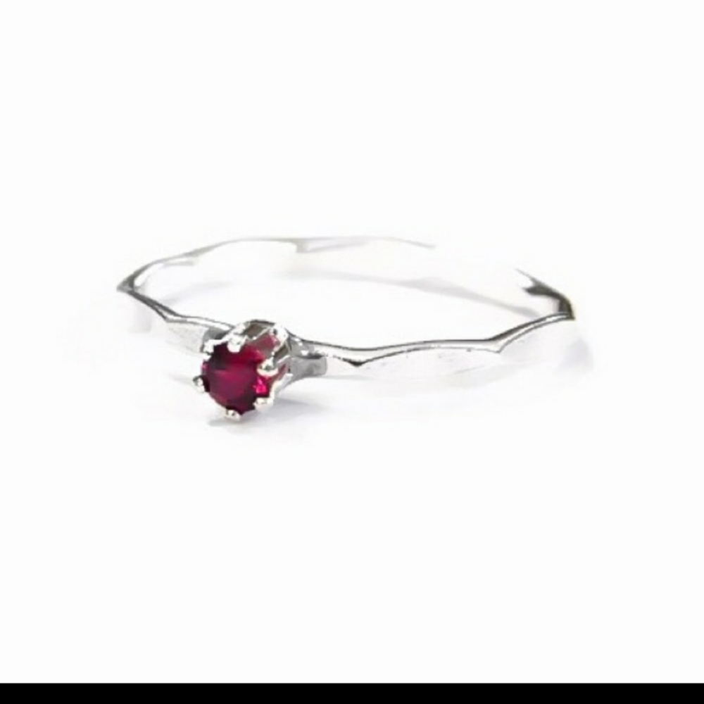 Genuine Ruby Ring, 925 sterling silver - Picture 4 of 7